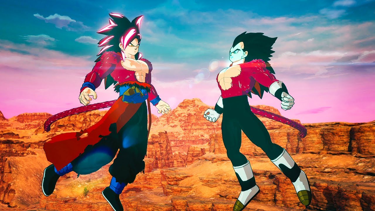 SSJ4 Goku & SSJ4 Vegeta Potara Fuse for the First Time In Dragon Ball Sparking Zero Mods