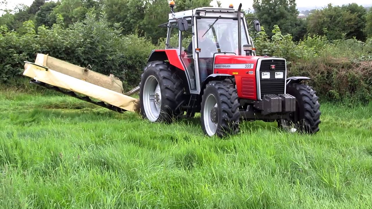 Massey Ferguson 399 Mowing Grass