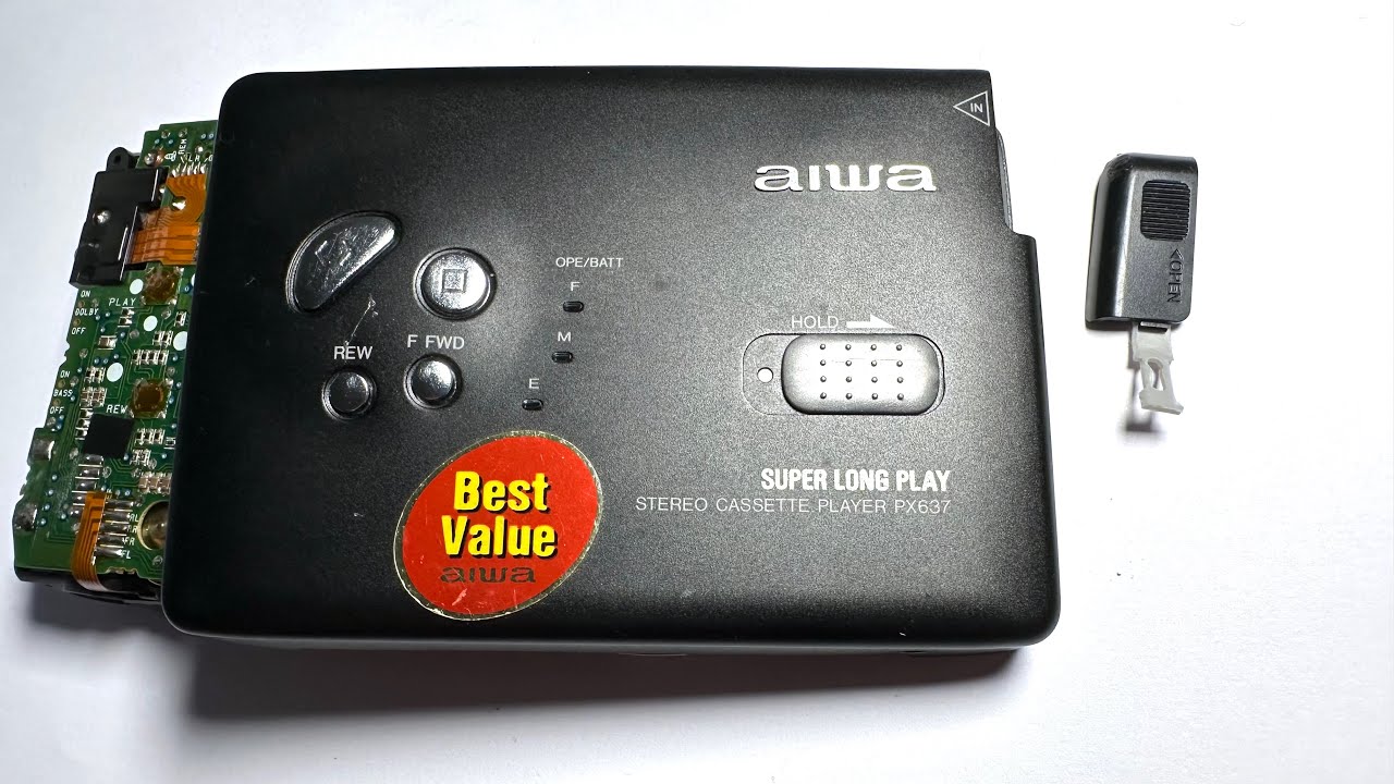 AIWA PX637 walkman cassette player Teardown