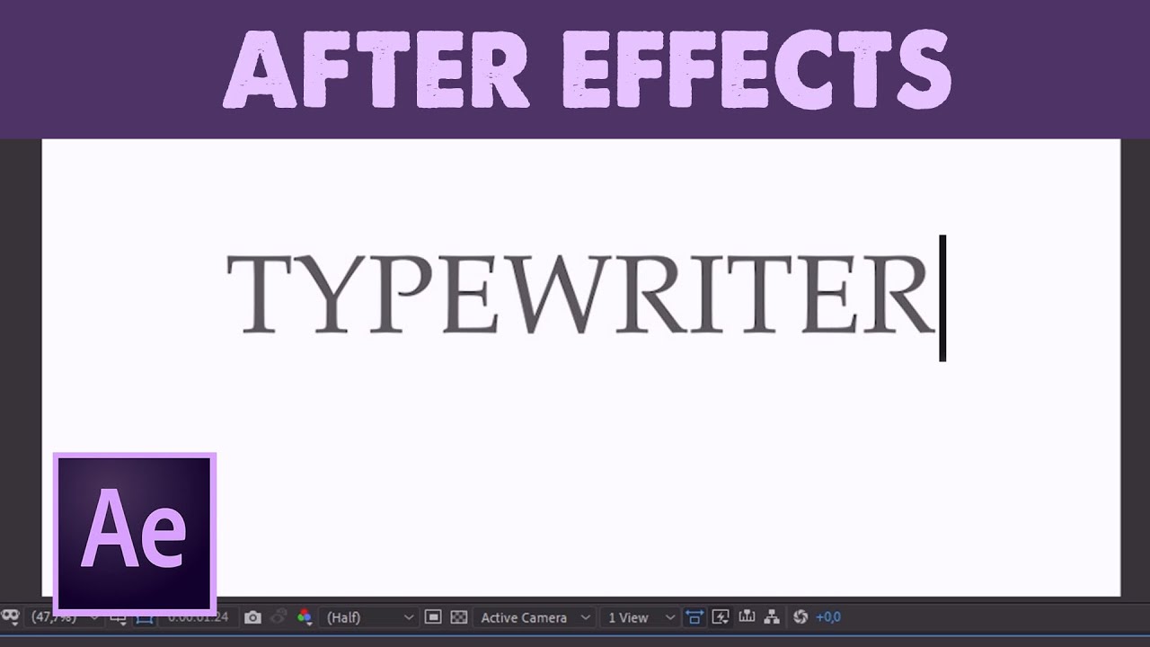 Testo animato con effetto macchina da scrivere (Typewriter) in After Effects CC (Tutorial ITA)