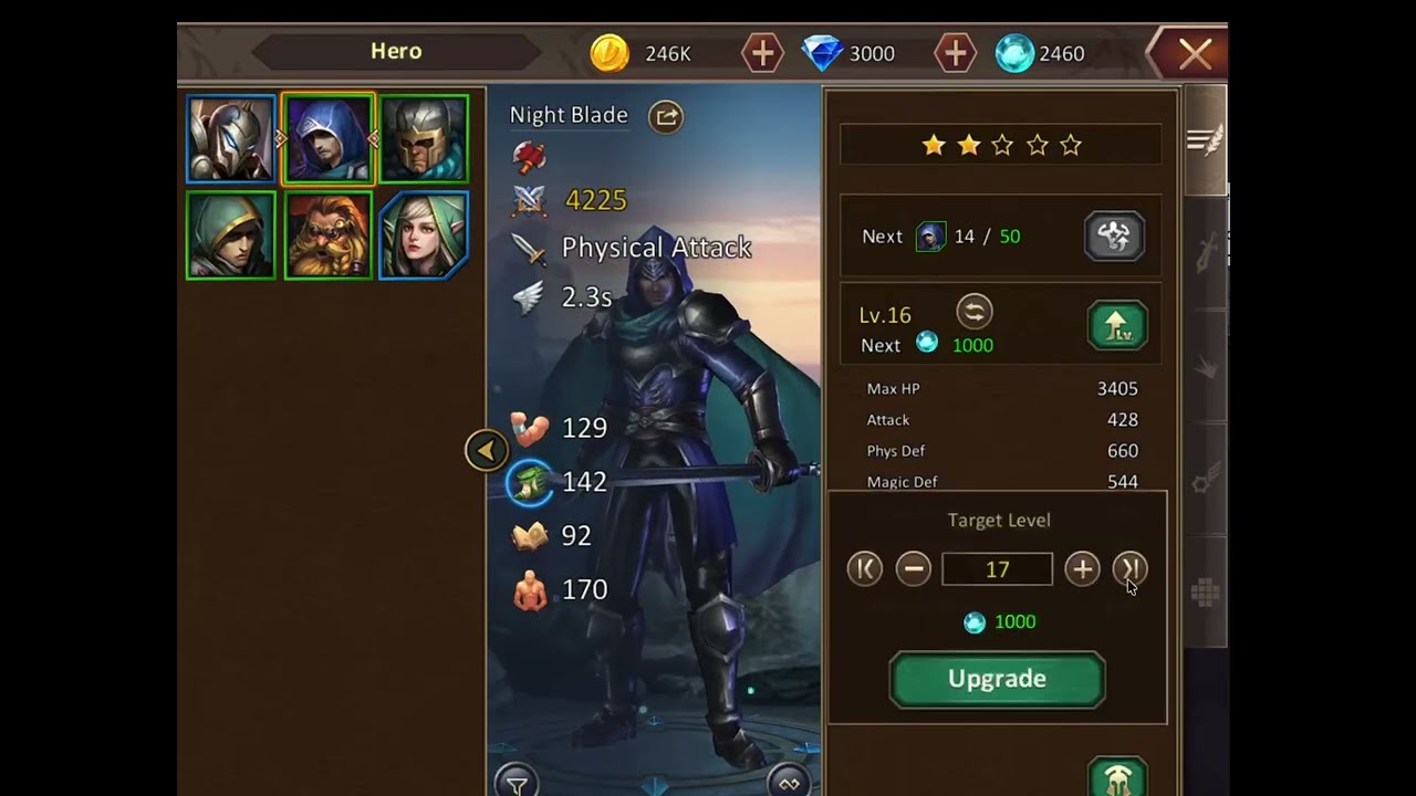 Dungeon and Heroes: Day 1, Guild, Altar, Wish Hero, Battles with Bosses Ogre Jakobo and Klokar