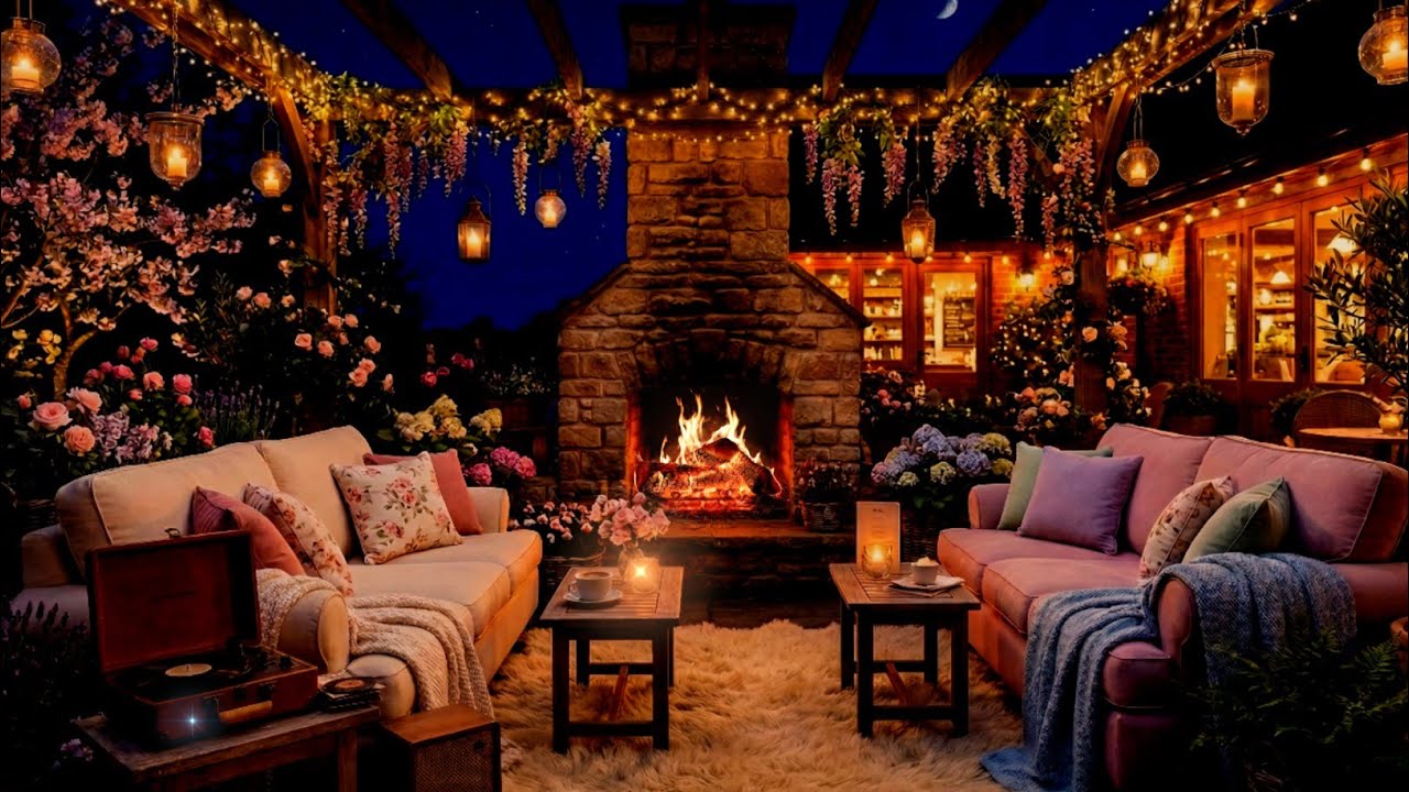 Smooth Jazz & Soul R&B For Work, Study, Late-Night Relaxation | Spring Coffee Shop Ambience 