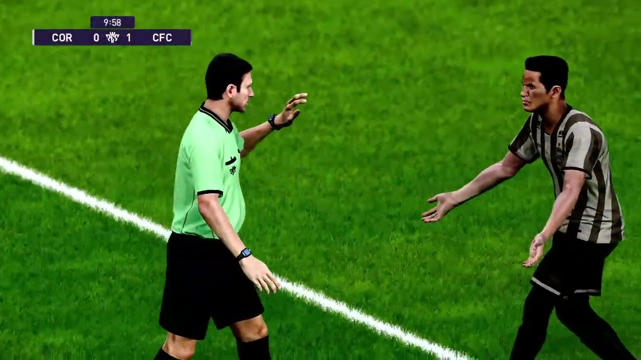 O coxa abre o placar em cima do timão. Gameplay pes 21 PS4 