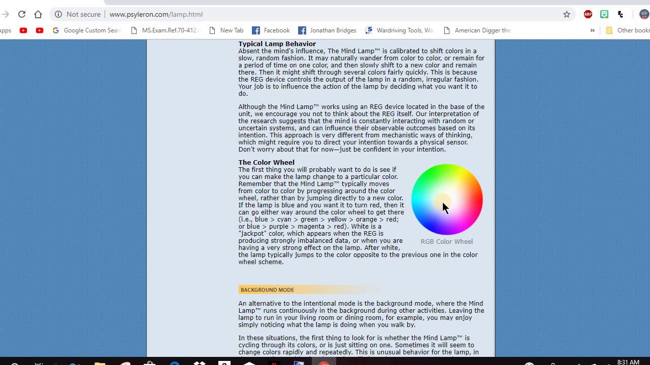Psyleron Tools to train for increased Psychic ability!!! Mind over Matter!!