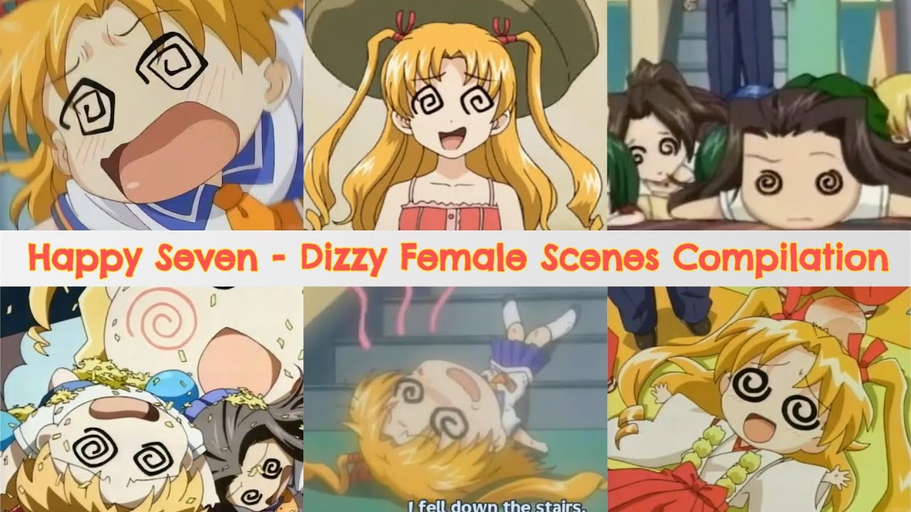 Happy Seven: The TV Manga [はっぴぃセブン ～ざ・テレビまんが～] - Dizzy Female Scenes Compilation