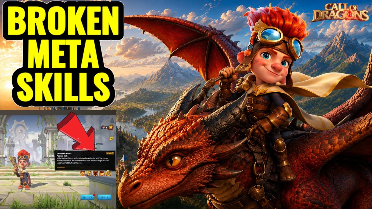 НОВАЯ МЕТА МАГОВ | Обзор навыков Элио &mdash; Call of Dragons &mdash; Восхождение всадников на вивернах