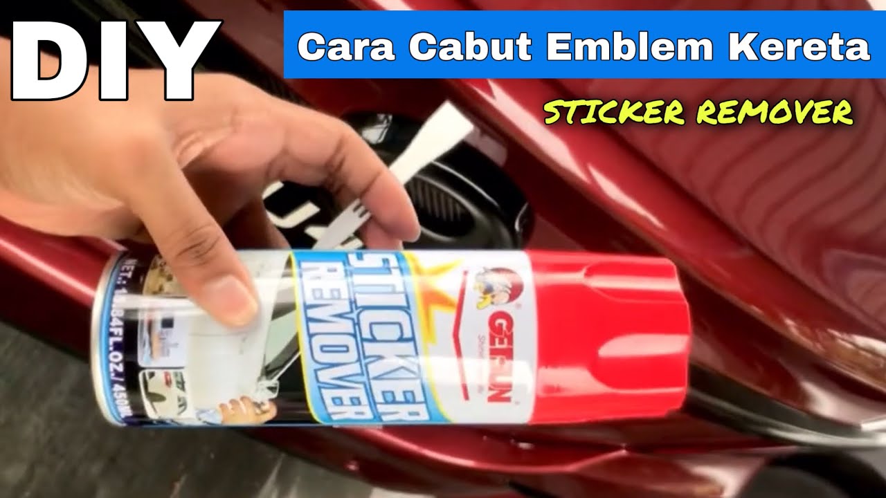 Cara Mudah Cabut Emblem Kereta Guna Sticker Remover Perodua Bezza #diy