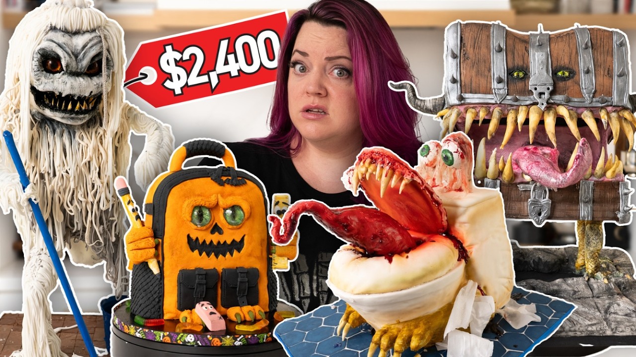 I Paid Bakeries to Make the Weirdest HALLOWEEN CAKES Yet!