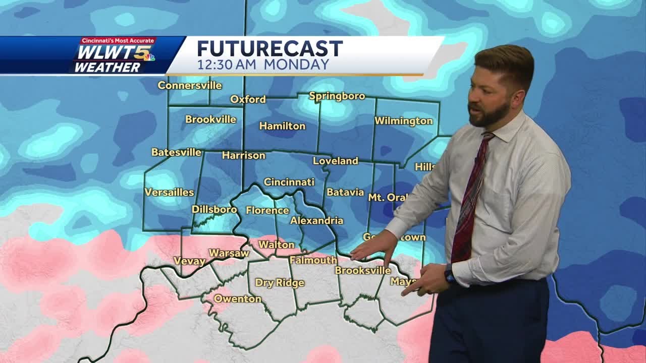 Winter storm pushes through Cincinnati region