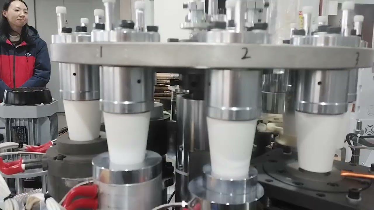 customized 6.5oz small size model paper cup machine has been produced,test video for Turkey clients
