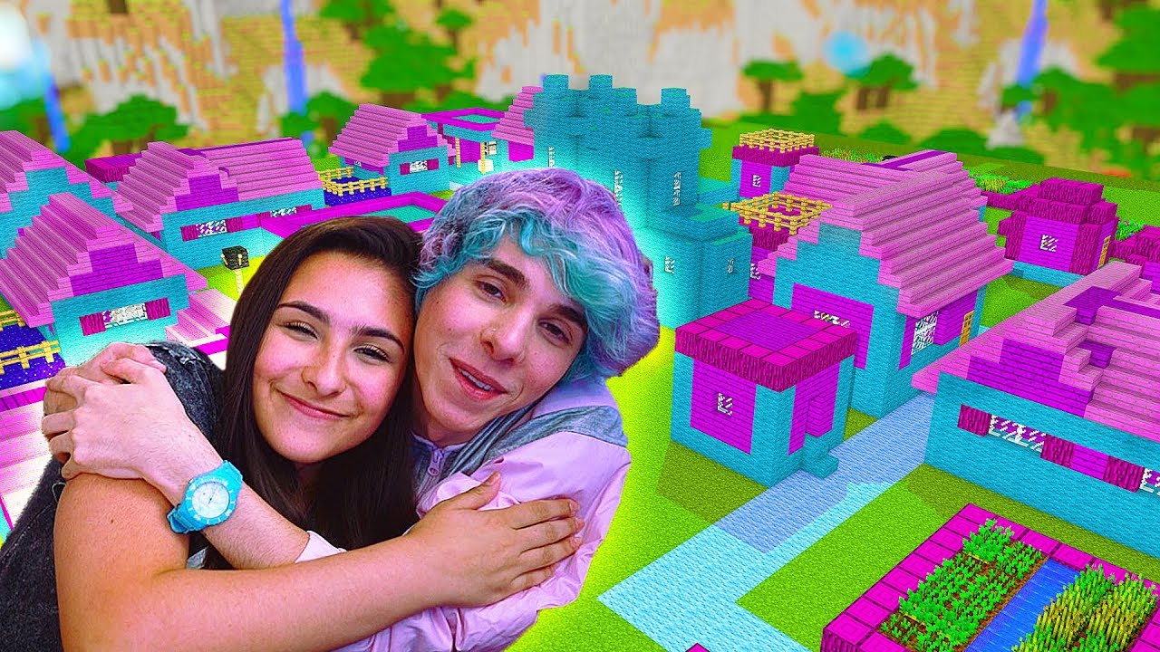 FIZ UM MUNDO COLORIDO NO MINECRAFT! ft. Erick Mafra