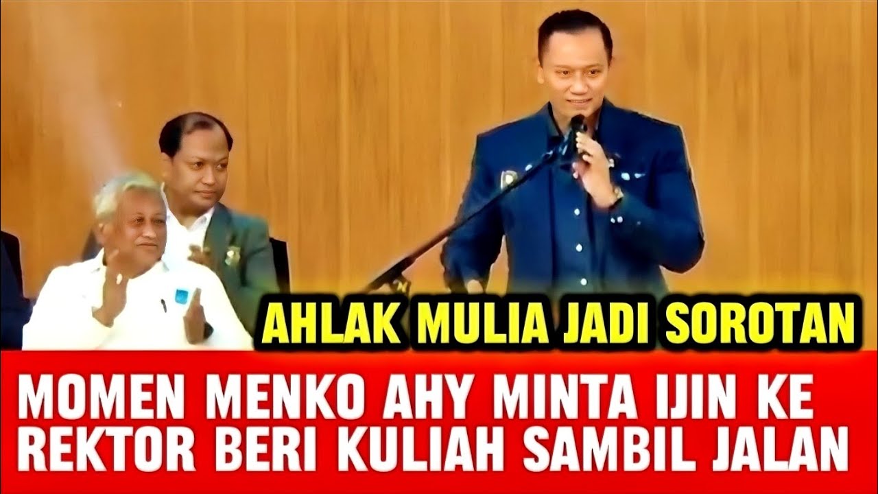 STUDIUM GENERAL MENKO AHY PADA PEMBEKALAN MAHASIWA BARU INSTITUT TEHNOLOGI SEPULUH NOVEMBER.