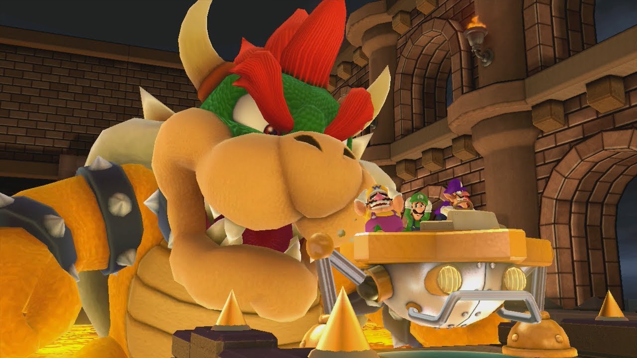 Mario Party 10 Bowser Party - Chaos Castle - Mario vs Luigi vs Wario vs Waluigi