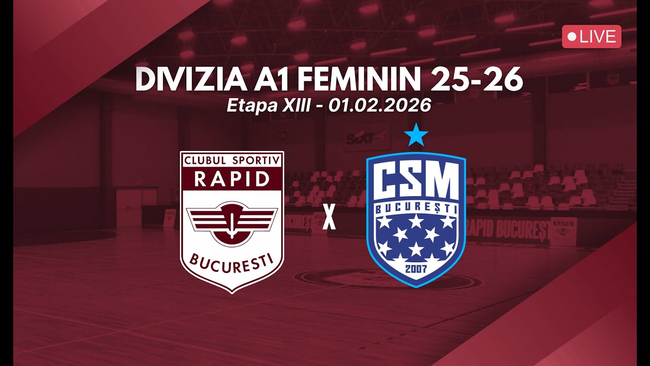 🇱🇻 LIVE | CS Rapid București 🆚 CSM București | Divizia A1 feminin 25-26