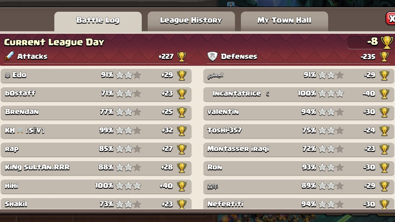 Legend League Attacks 〜started 2/25/2025 2 P.M. UTC+9 (Clash of Clans)〜