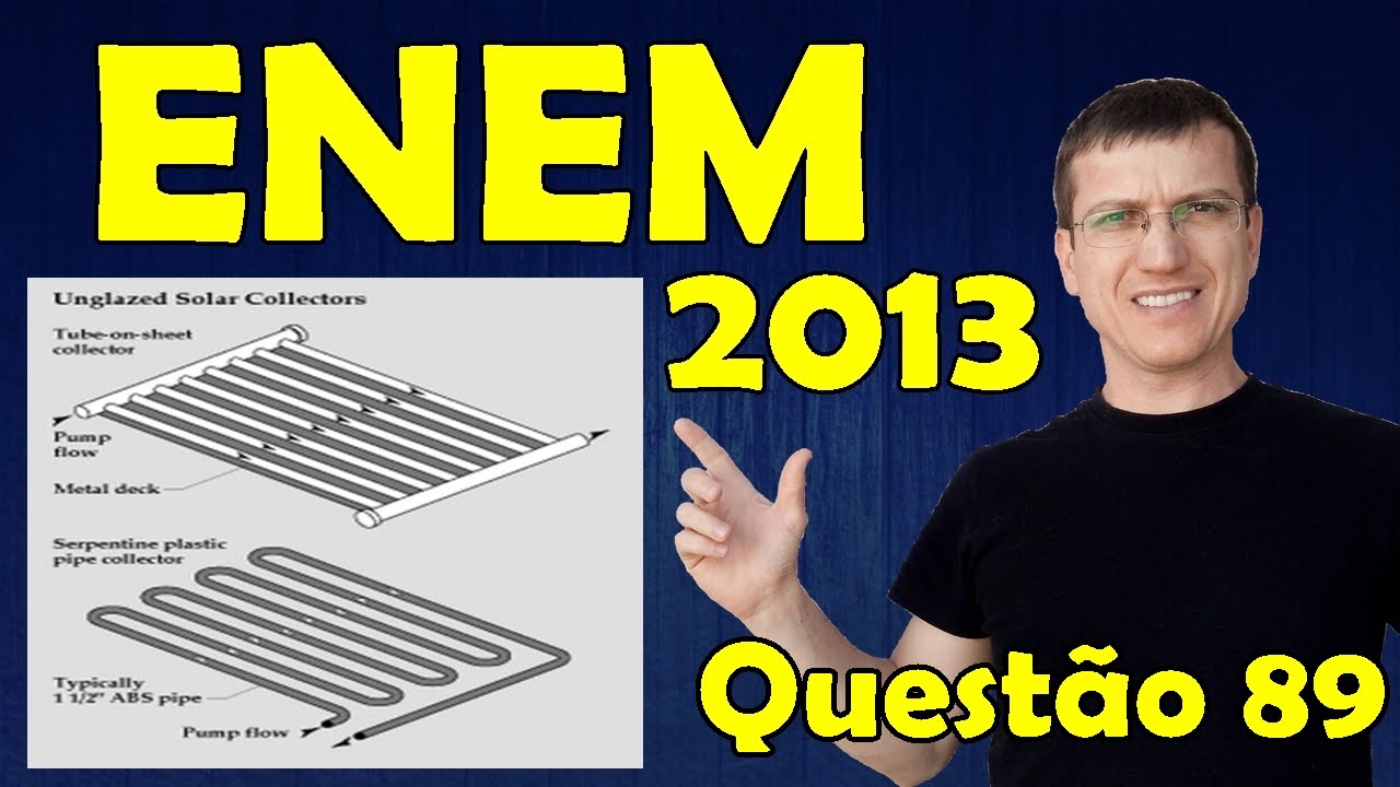 ENEM 2013 - Questão 89 resolvida (Caderno Azul) - Física - Termologia - Prof. Marcelo Boaro