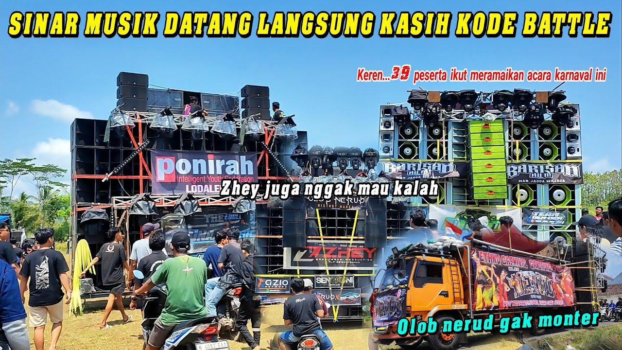 KEREN...39 SOUND SYSTEM PESERTA KARNAVAL ARJOWILANGUN BERBARIS DILAPANGAN SETRO