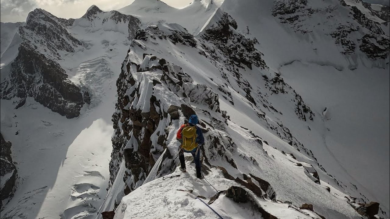Lyskamm 4.533 m Traverse/Balmenhorn 4167m/ Vincentpyramide 4215m  Spaghettitour Tag 3