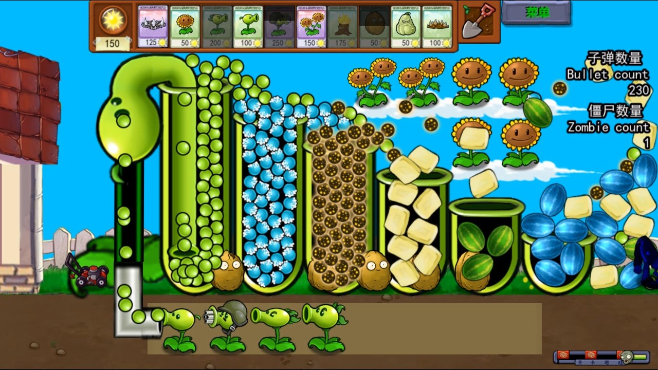 Strongest Fusion Plant. 494 Plants Vs. Zombies PvZ Plus pvz funny moments