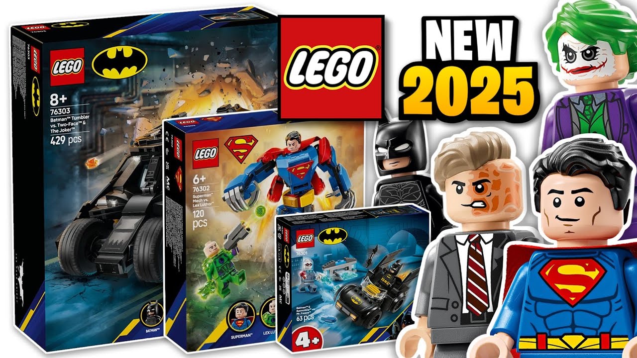 LEGO DC 2025 Sets OFFICIALLY Revealed - SUPERMAN, the Dark Knight & MORE!