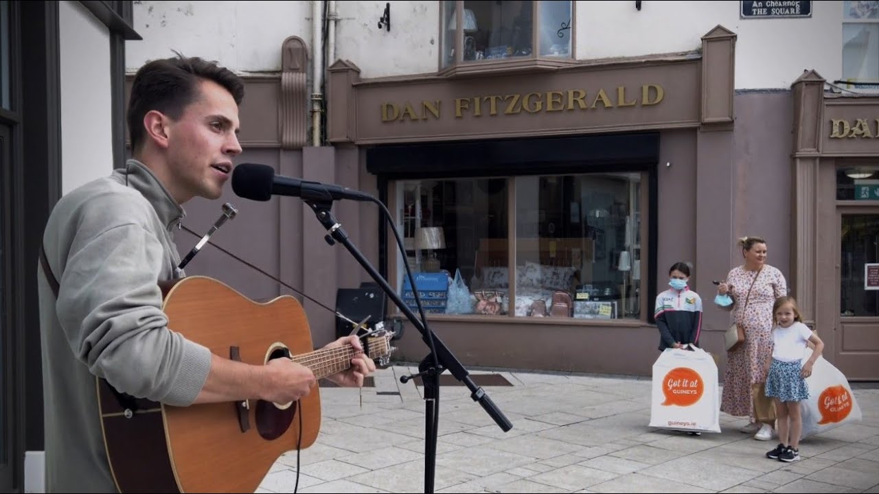 DIAMANTINA DROVER // Redgum cover // Busking in Ireland