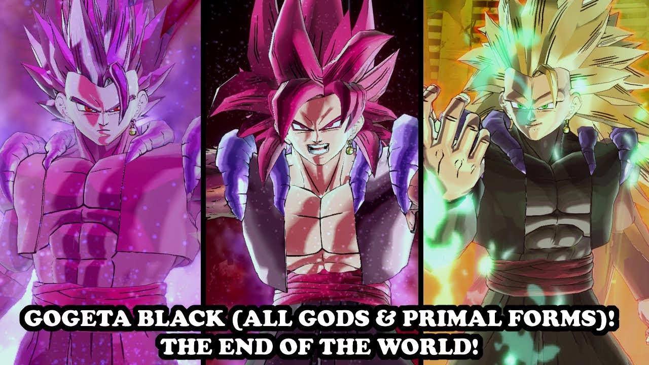 WHAT IF: GOGETA BLACK (ALL GODS & PRIMAL FORMS)! NEW COMBOS & SKILLS! Dragon Ball Xenoverse 2 Mods