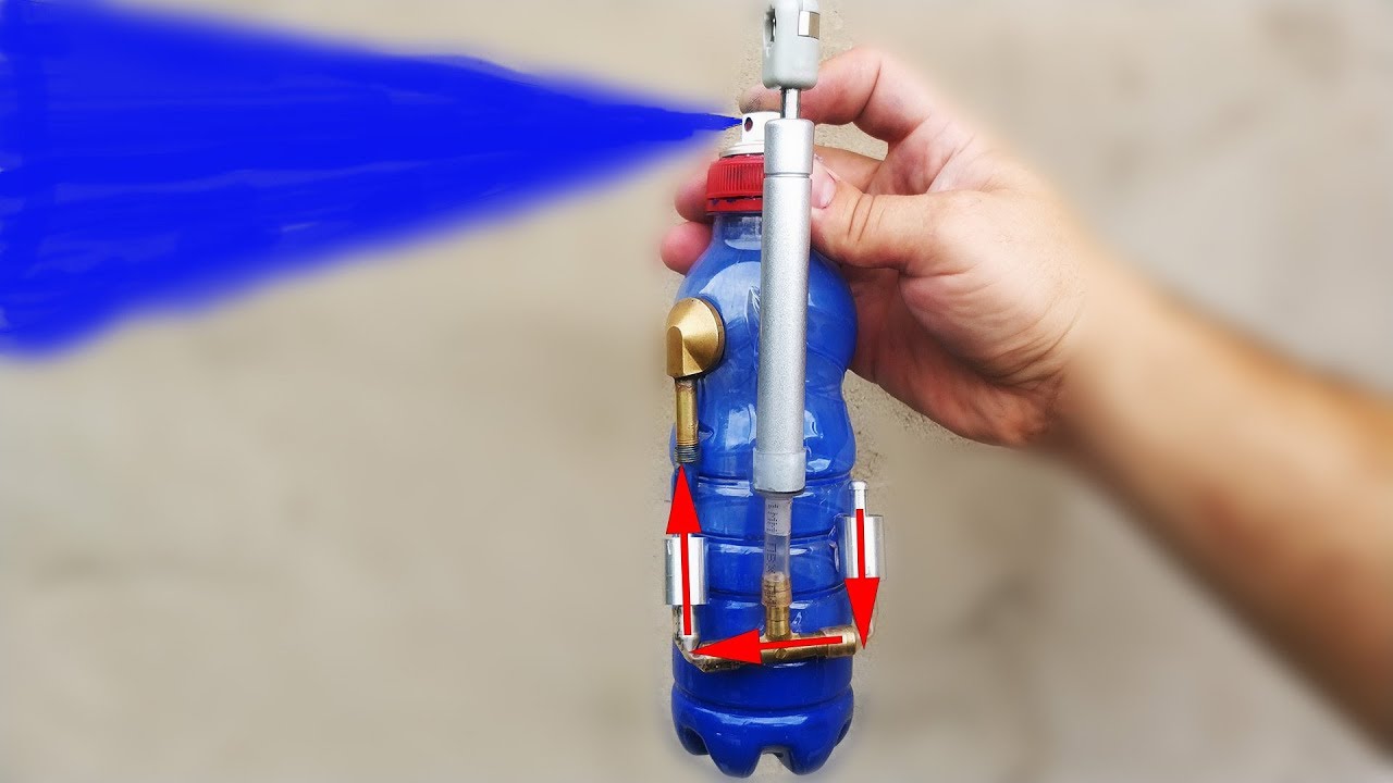 How to Make BIG Air Paint Spray Gun DIY
