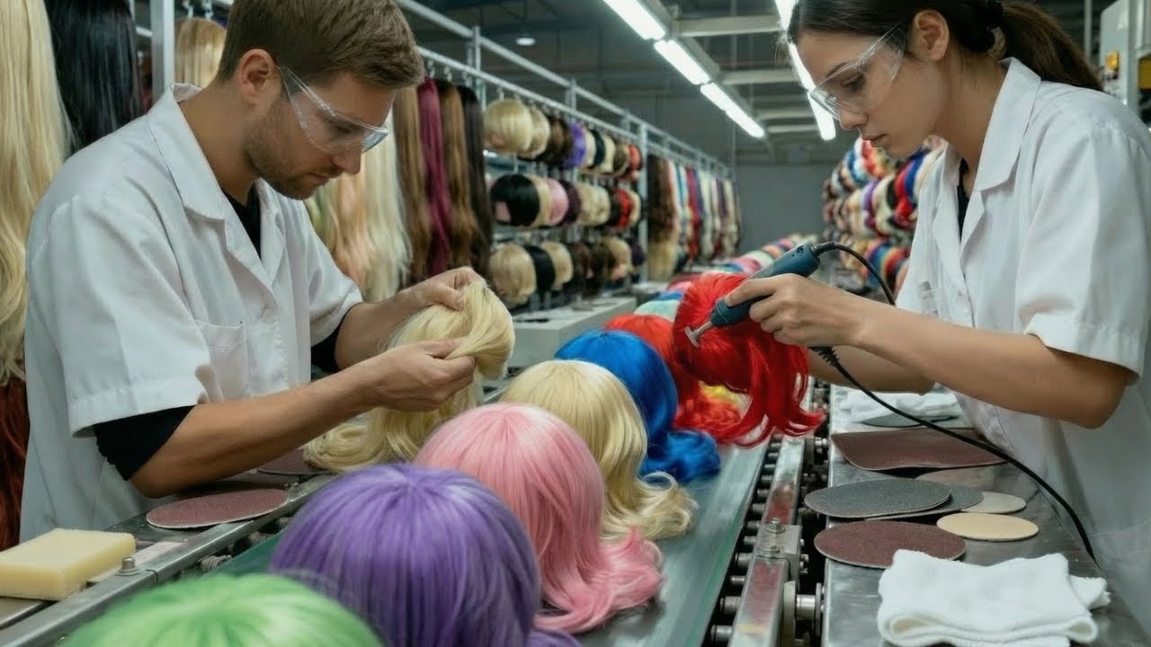 Inside the Wig Factory: How Human Hair Is Turned Into Luxury Wigs (Full Process)