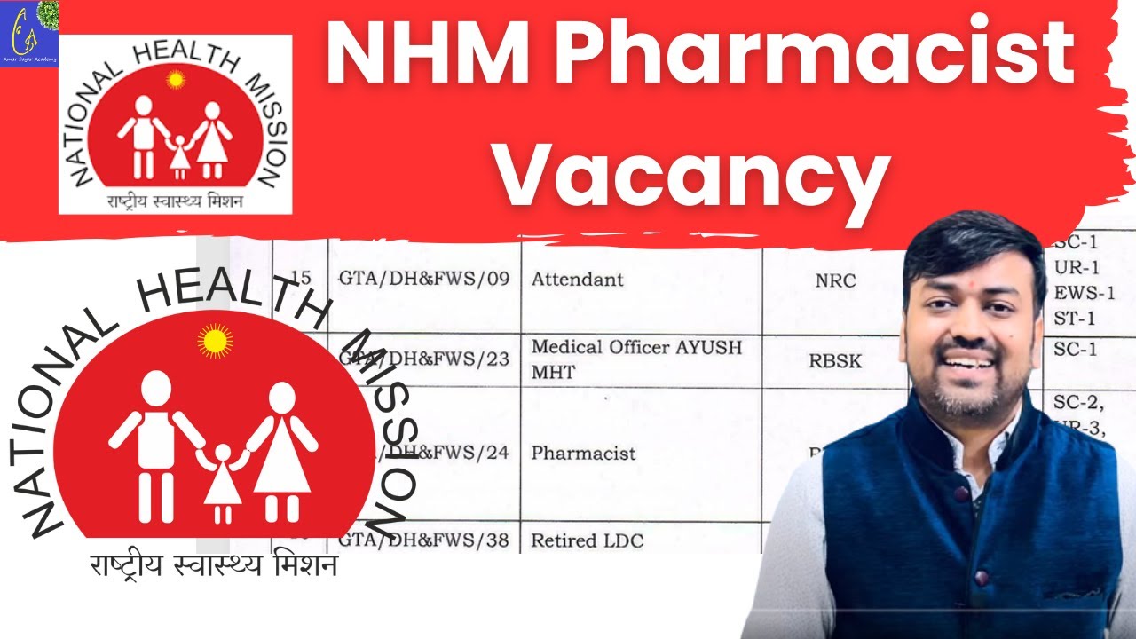 NHM Pharmacist Vacancy || Pharmacist Recruitment at National Institute of Technology || Pharma Jobs