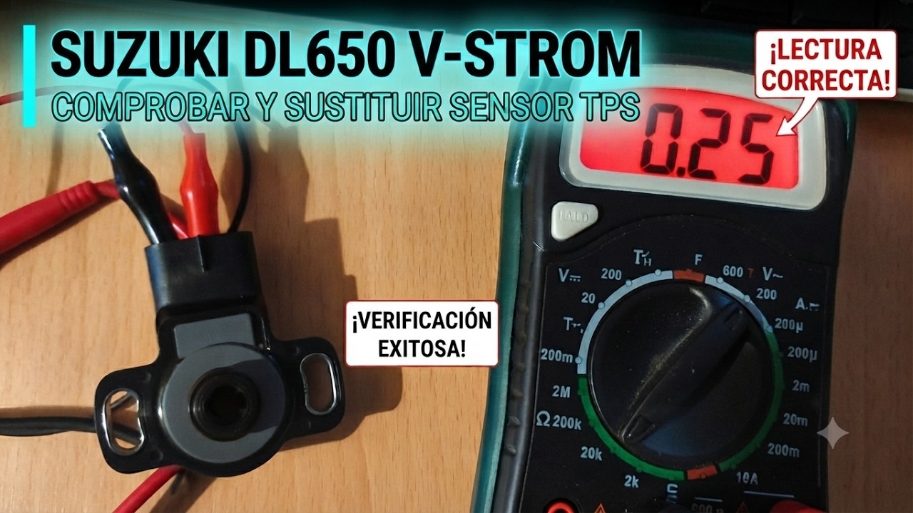 Comprobar y Sustituir TPS Suzuki DL650 V Strom.