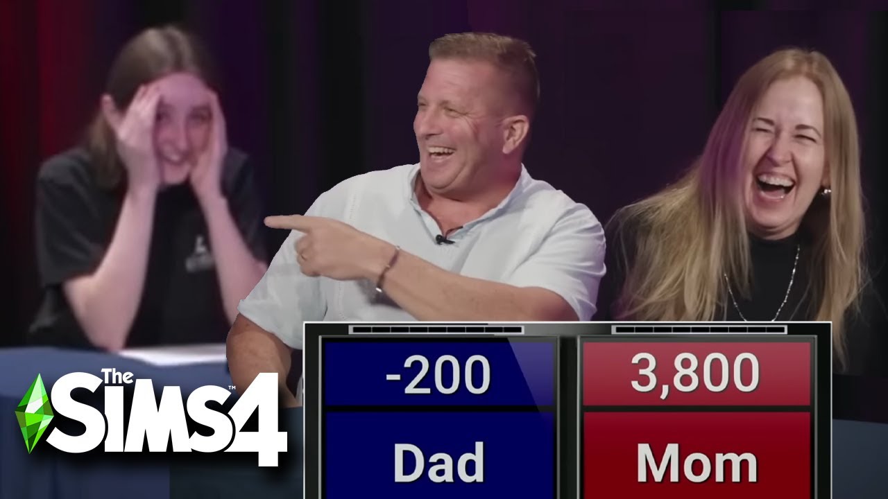 forcing my parents to play sims trivia (and they are very bad)