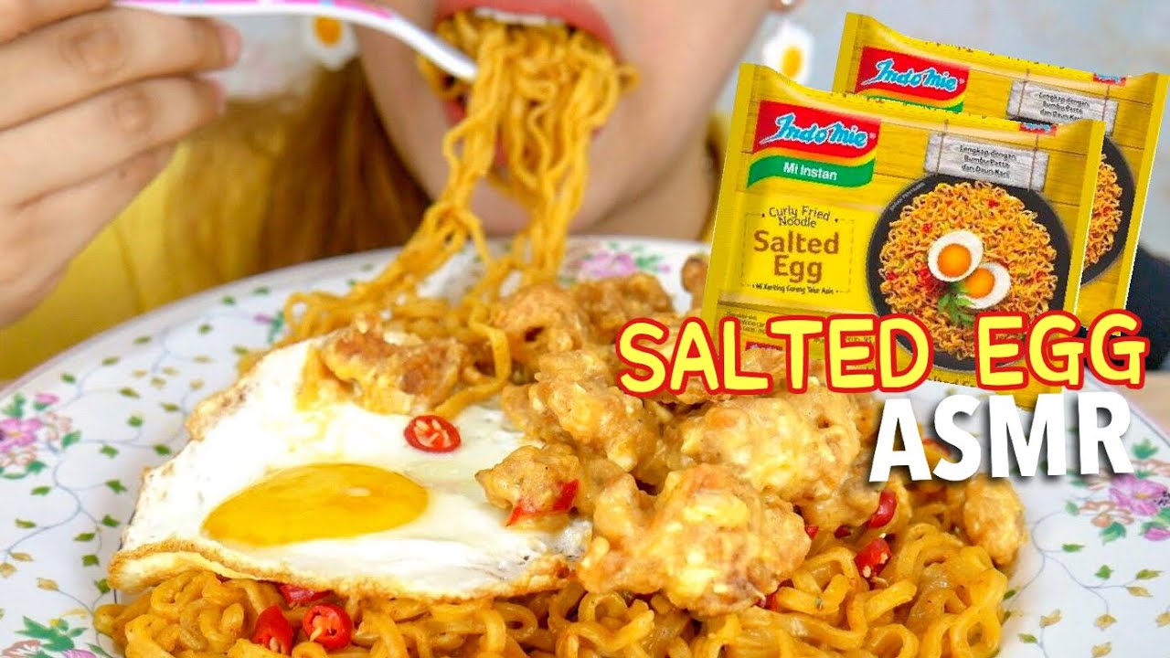 #32 Request ASMR INDOMIE SALTED EGG | ASMR Indonesia
