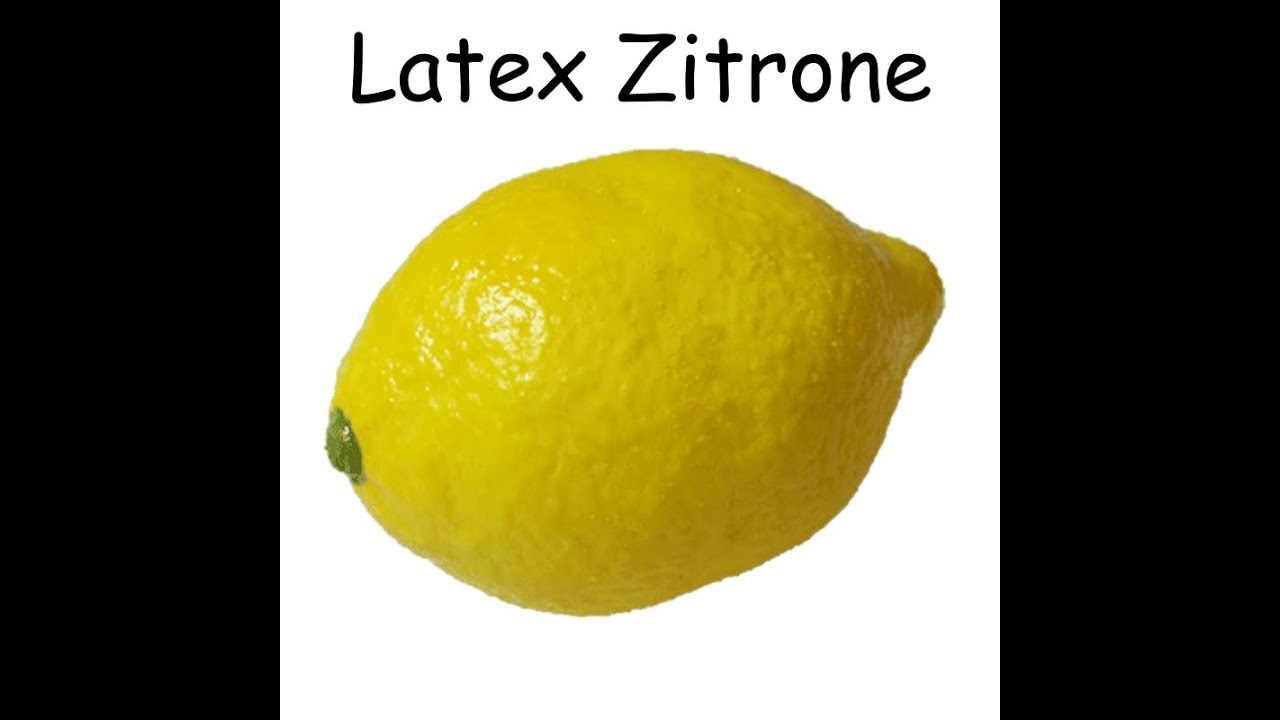 Latex Zitrone - Täuschend echt aussehend