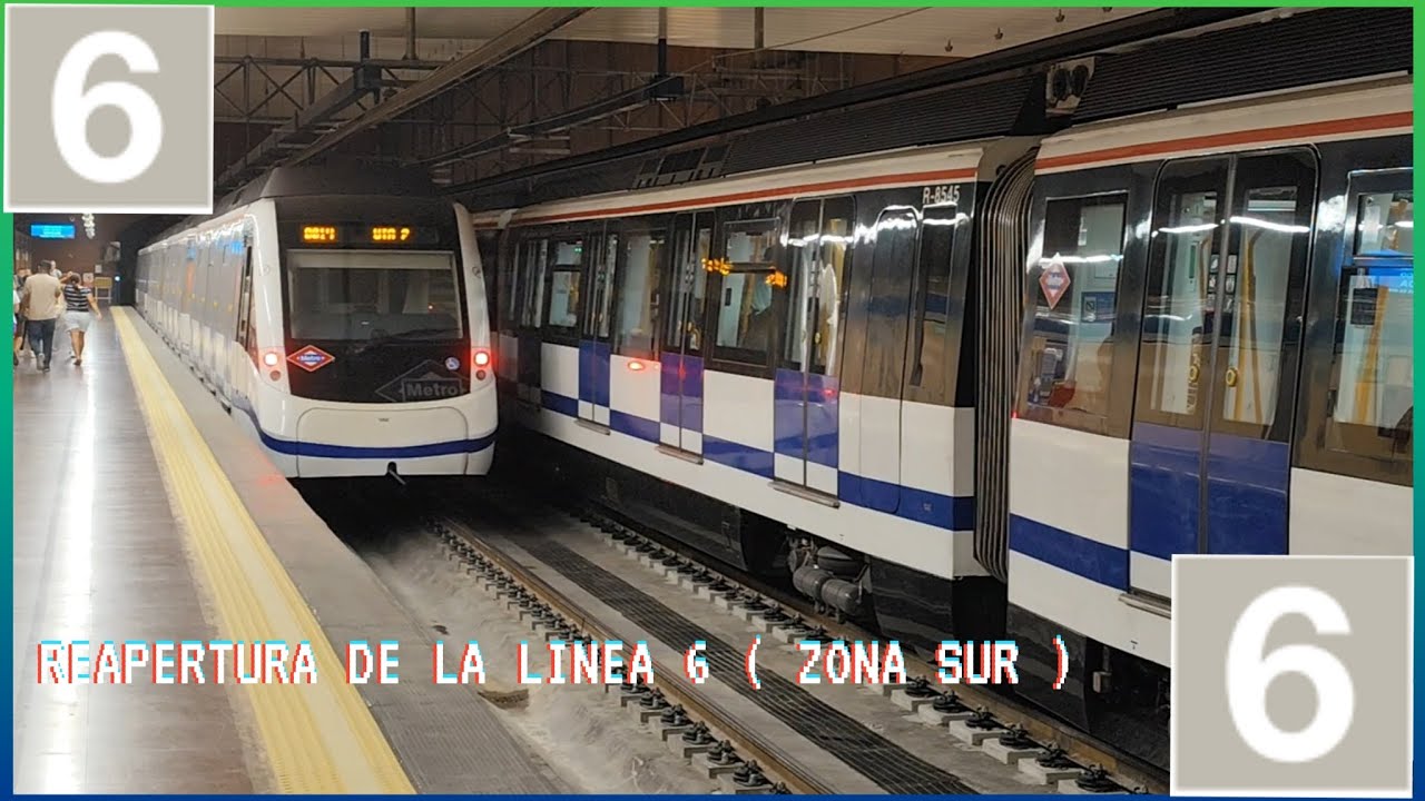 Metro de Madrid: Reapertura de la línea 6 ( zona sur ) a 1500 vcc. 