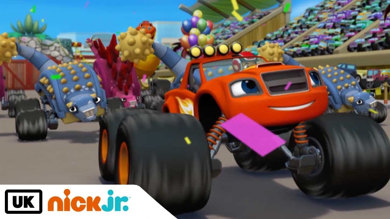 Blaze and the Monster Machines | Dinosaur Parade | Nick Jr. UK