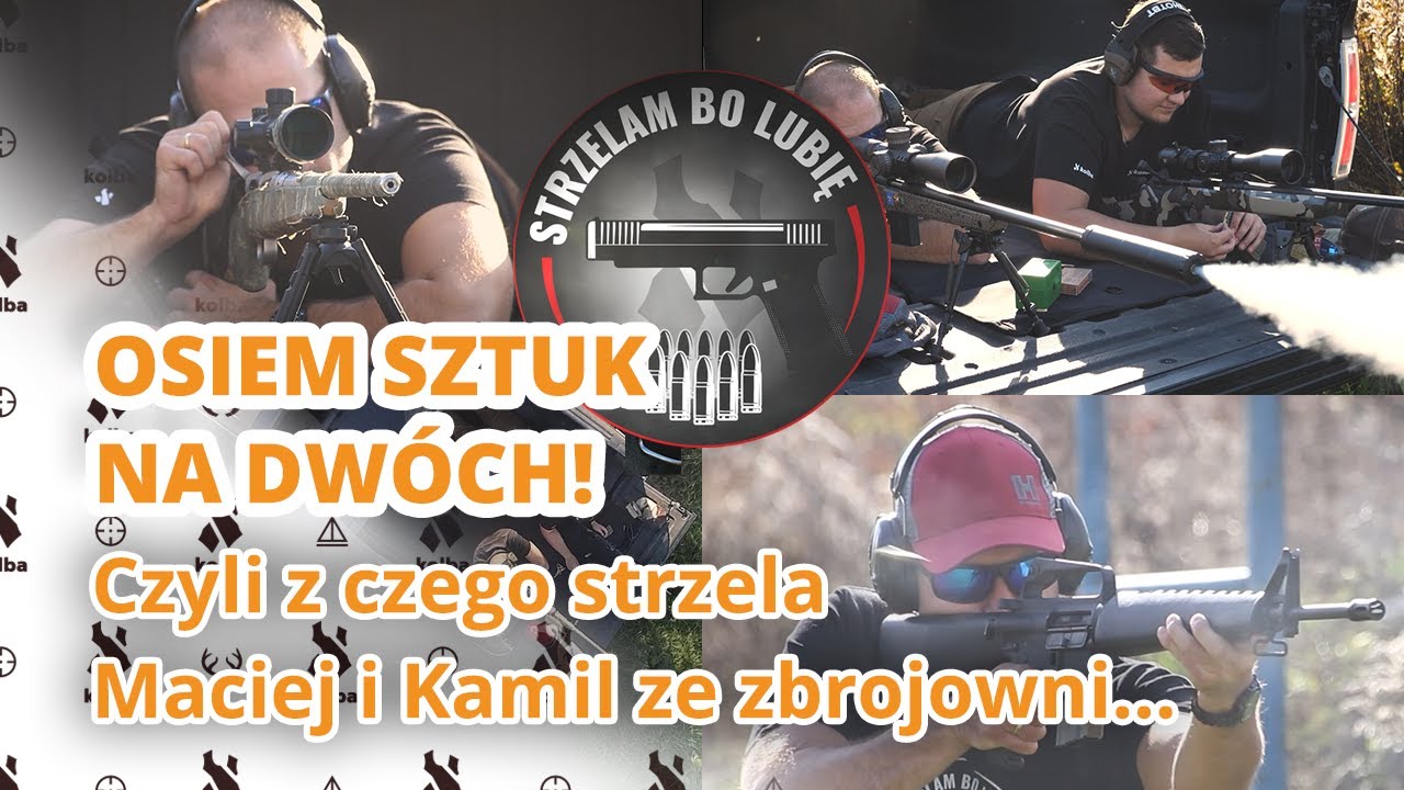 8 sztuk broni na dw&oacute;ch! Z czego strzela ekipa #zbrojowni sklepu #Kolba