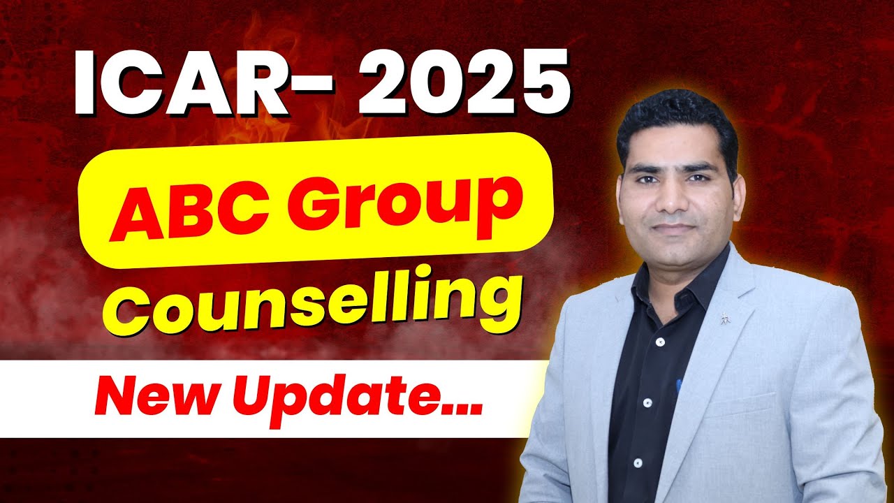 ICAR- 2025 ABC Group Counselling New Update... #icar2025 #newupdate #icarcounselling #royaludaipur