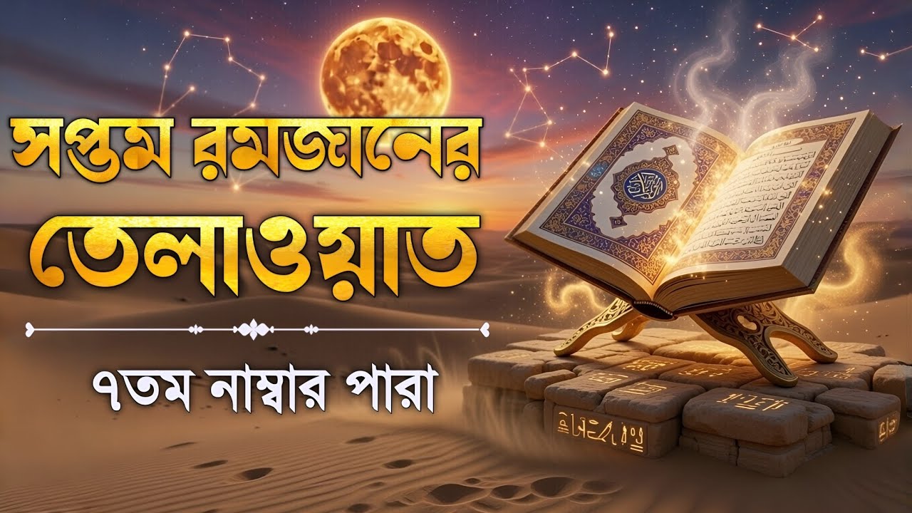 রমজানের ৭ম দিনের পবিত্র তেলাওয়াত | ৭ নাম্বার পারা | Ramadan Special Tilawat