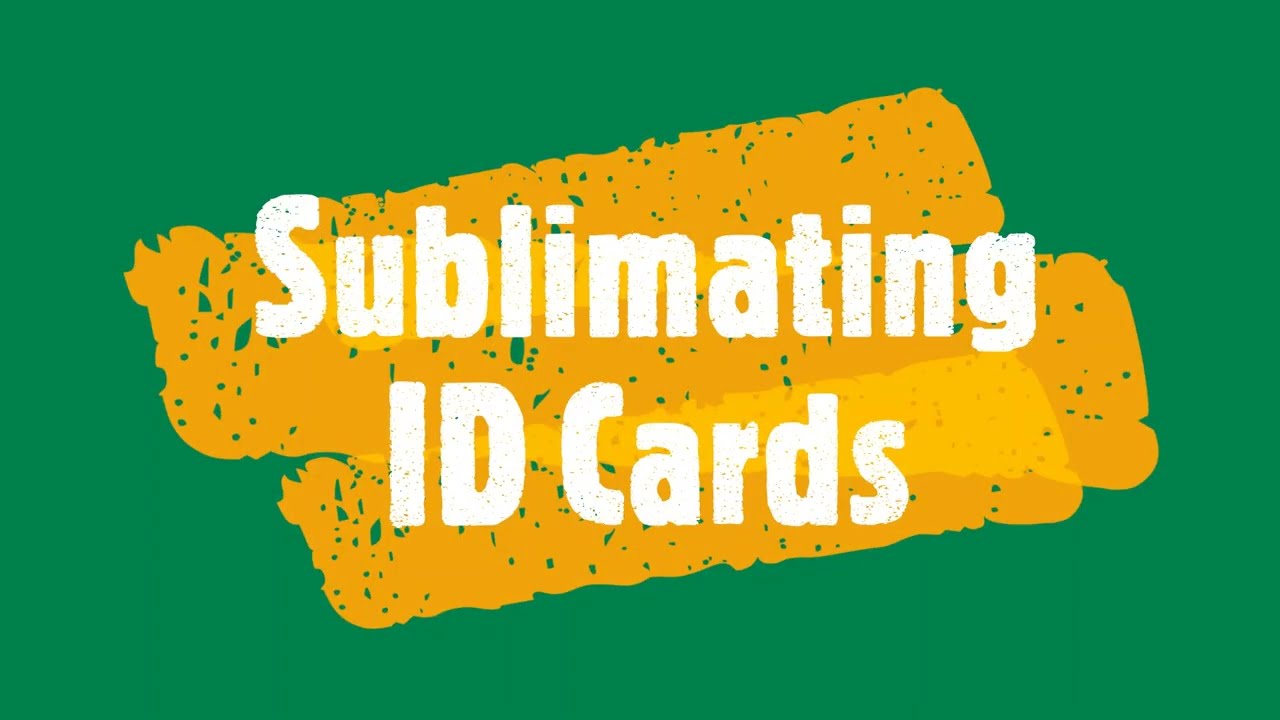Sublimating PVC ID cards