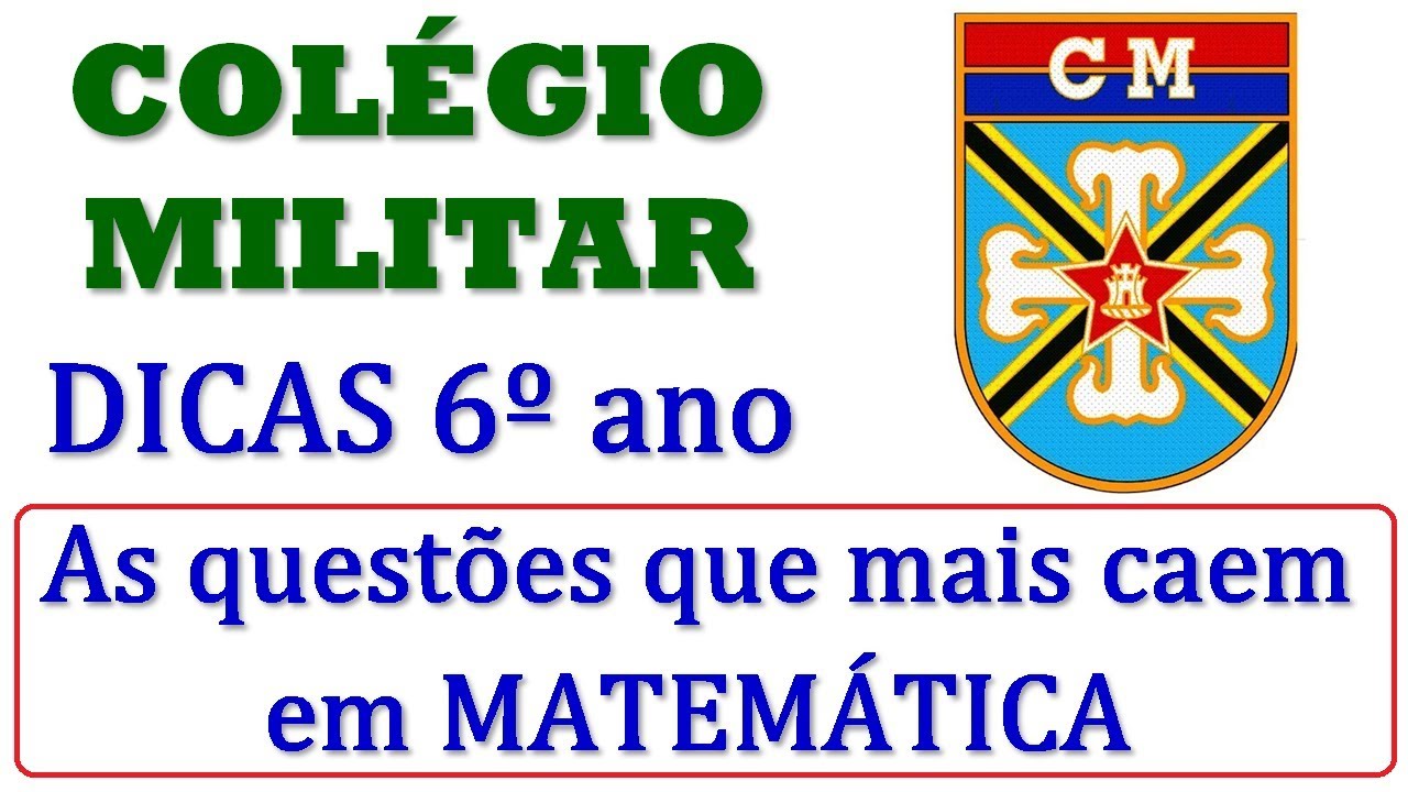 Colégio Militar: as questões que mais caem na prova de matemática (04) - As quatro operações