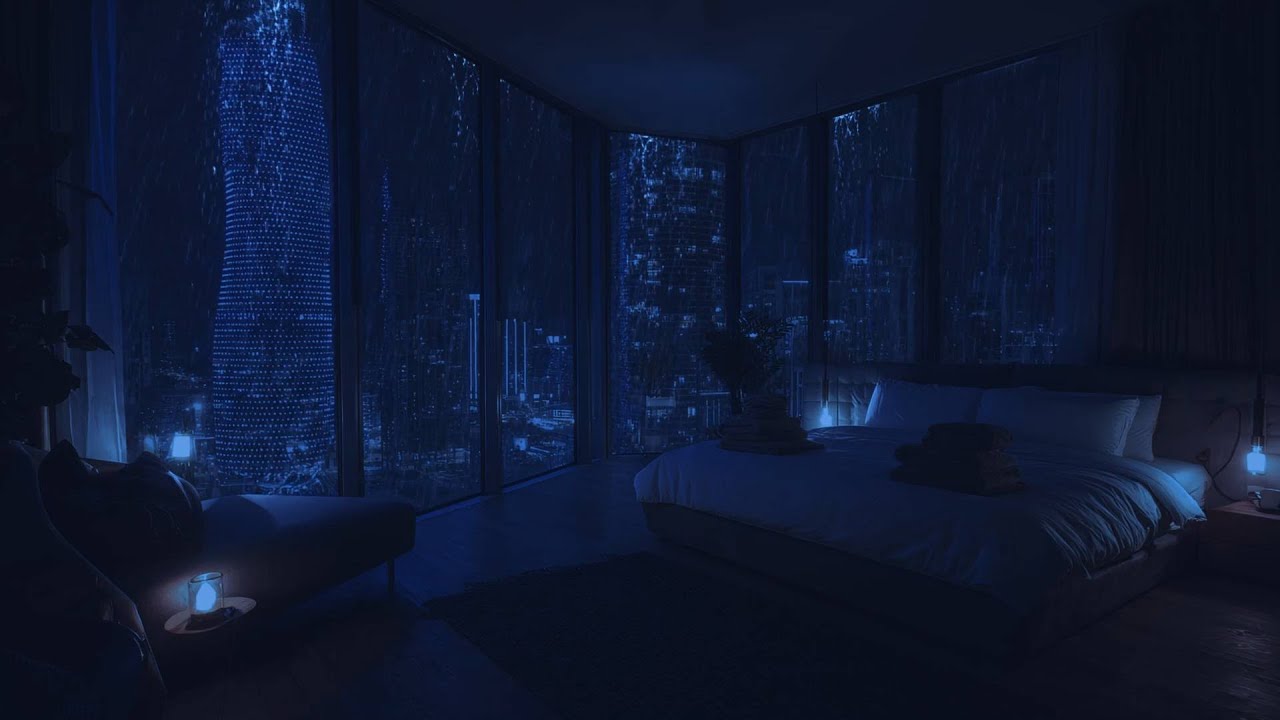 No Ads ASMR City Rain Sounds For Sleeping - 99% Fall Asleep, Deep Sleep, Calming, Relaxing #1p