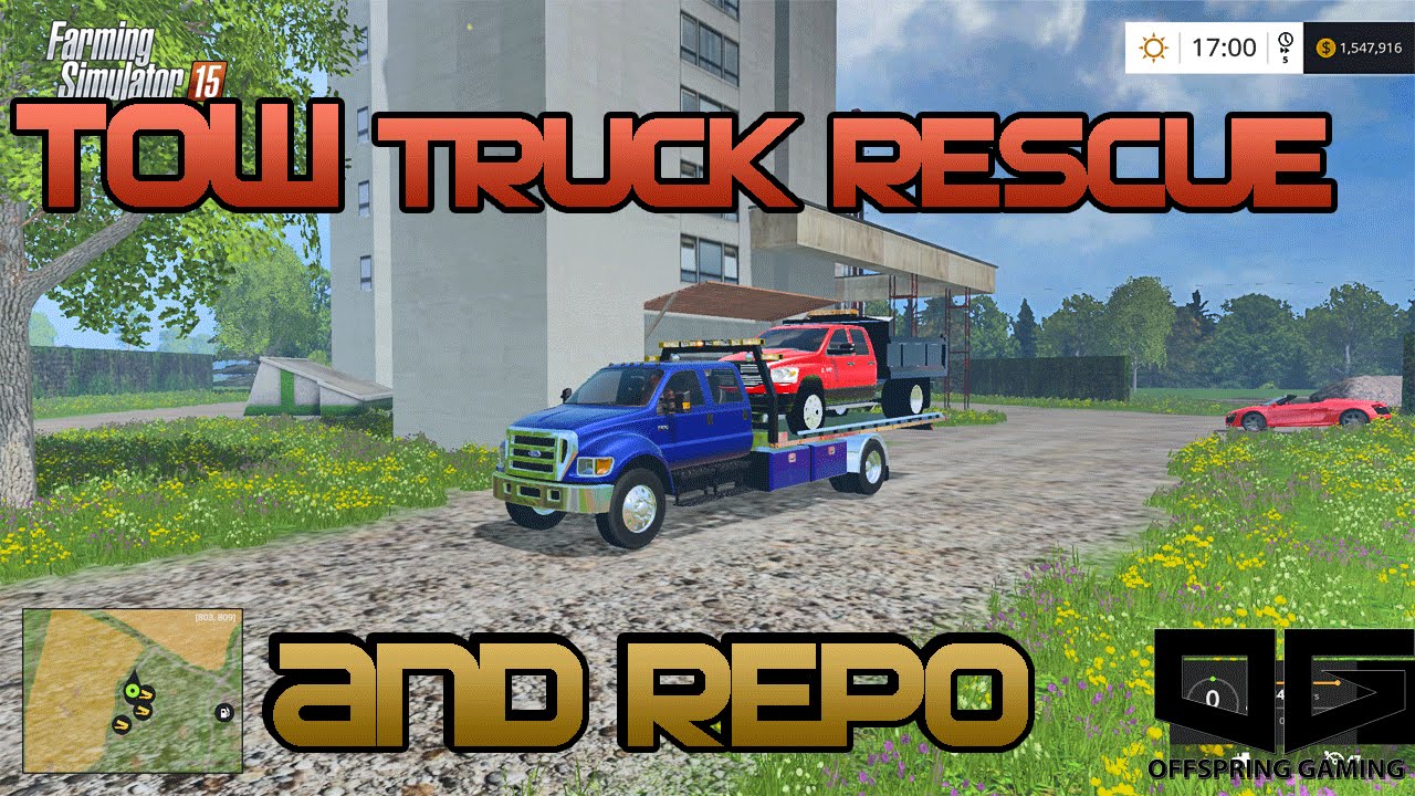 Farming Simulator 2015- Tow Truck Rescue and Repo EP1