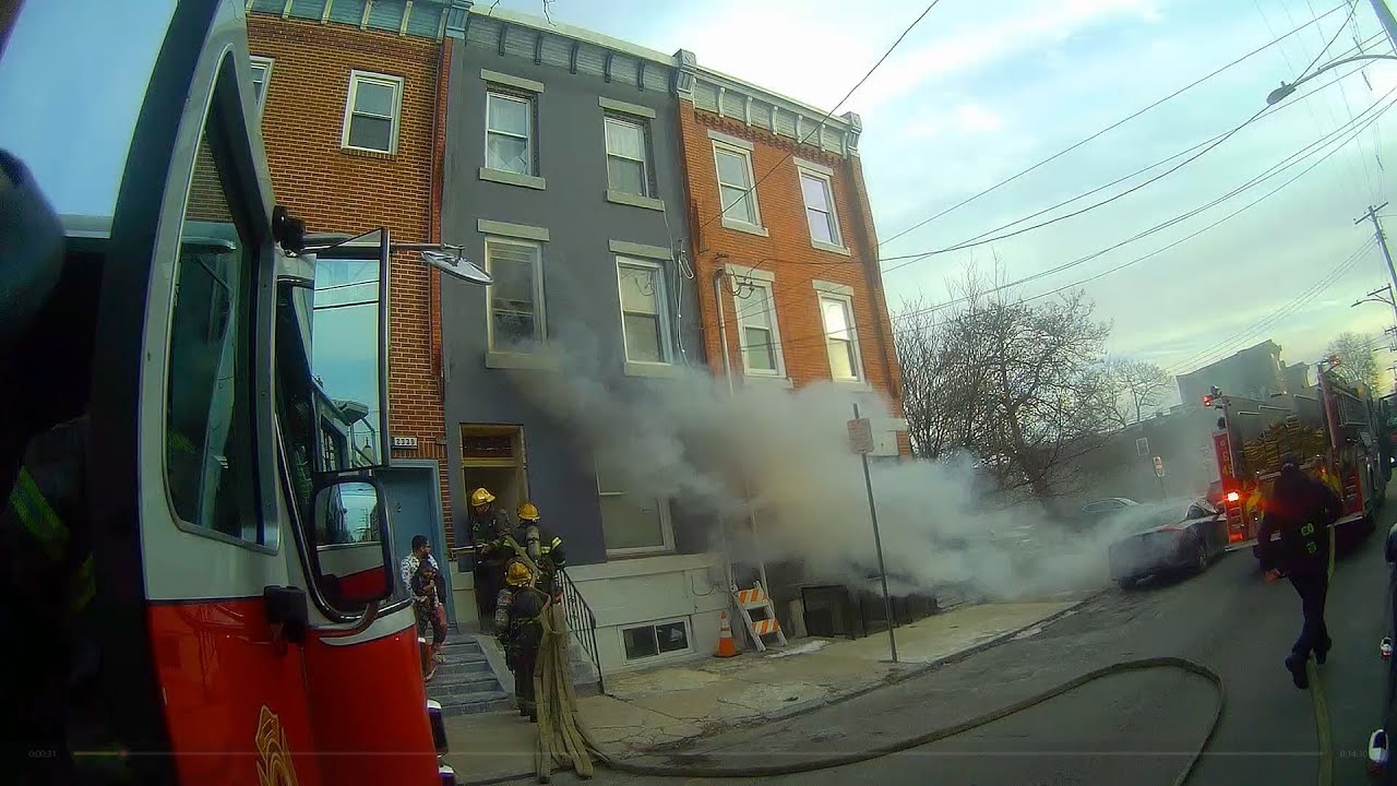 3 Story Dwelling North Philadelphia Apartment Fire 2nd Floor, PFD 1&1 job, 1st In Ladder, Cold Smoke