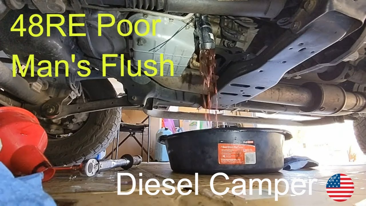 5.9 Cummins Poor Man's Transmission Flush - 48RE