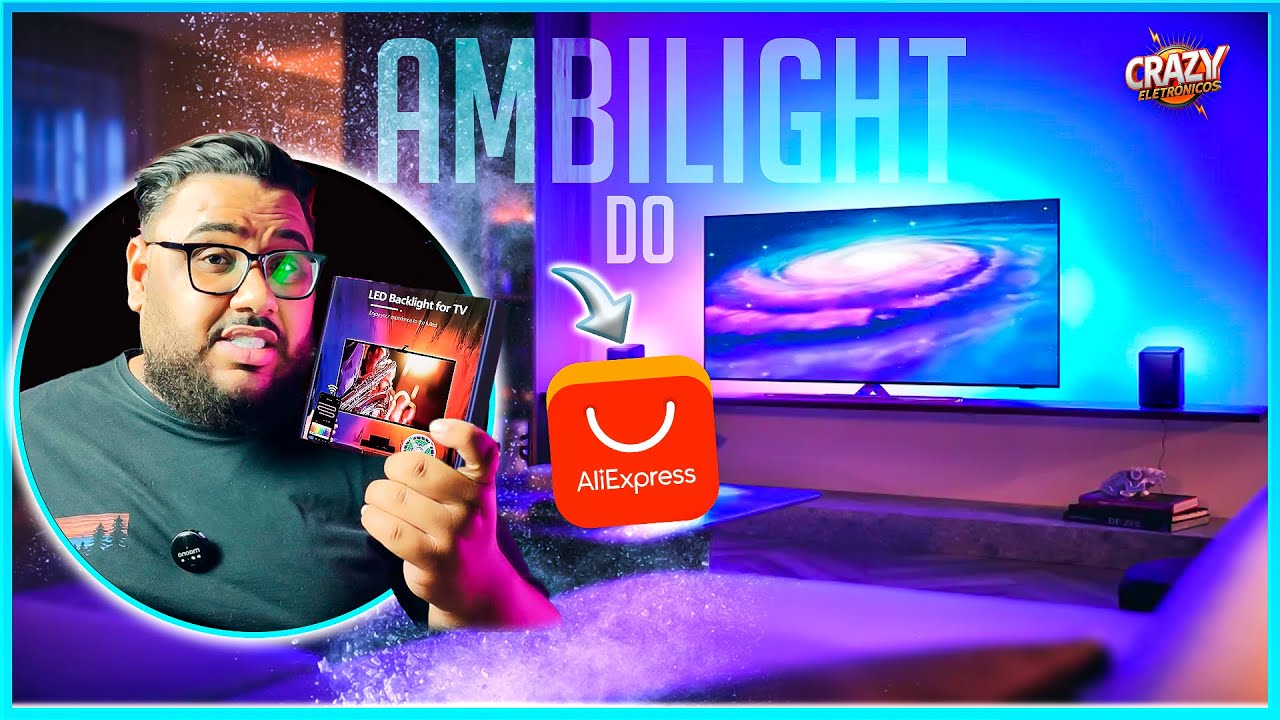 Essa Fita LED Ambilight do AliExpress Vai Mudar Seu Cinema em Casa!