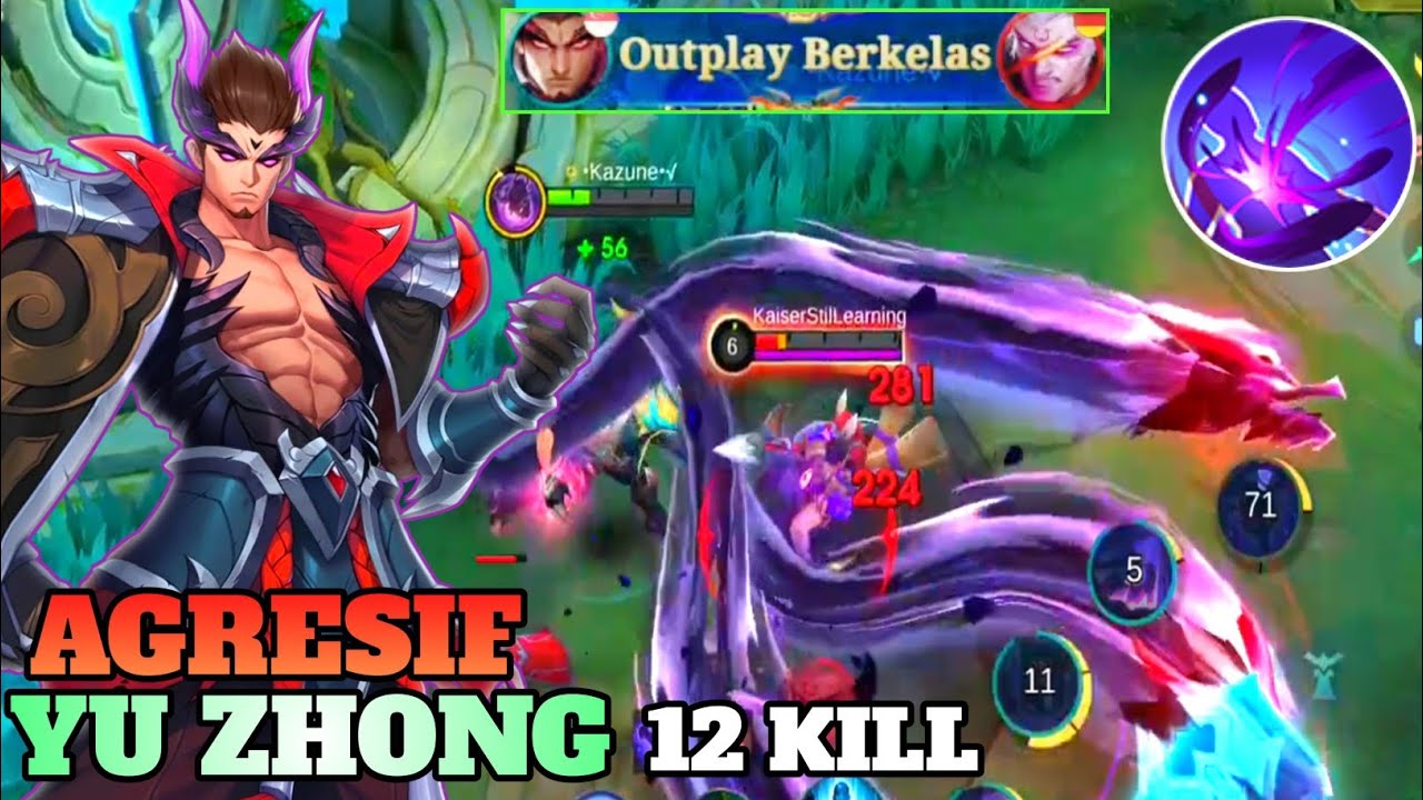 How Yu Zhong Uses His Passive in Battle to Dominate and Defeat His Enemies in Mobile Legends
