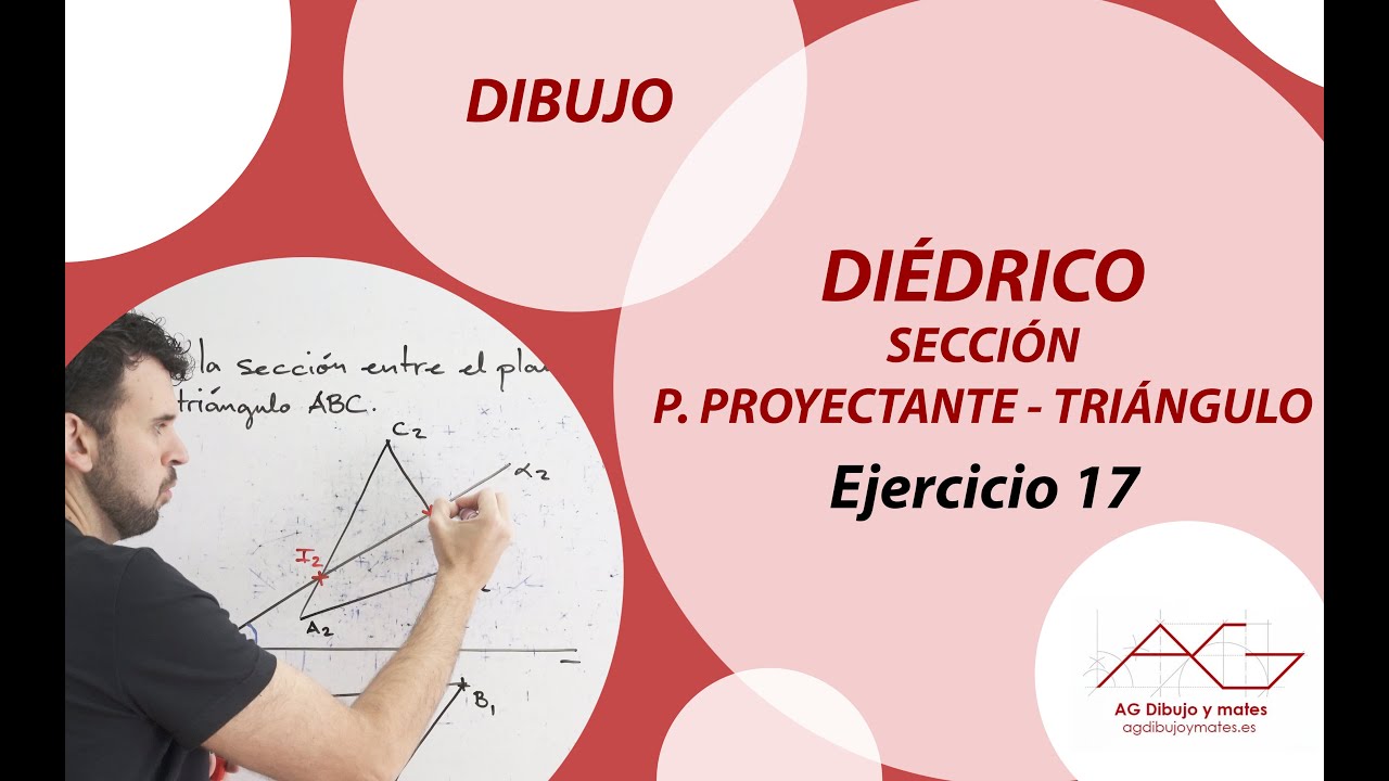 Ejercicios Dibujo - 017 - Diédrico. Sección plano proyectante - triángulo