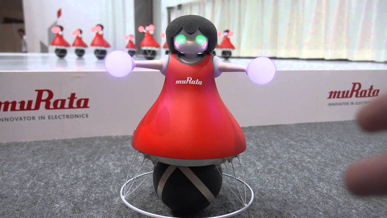 Murata Cheerleader Robots on inverted pendulum showcase sensors