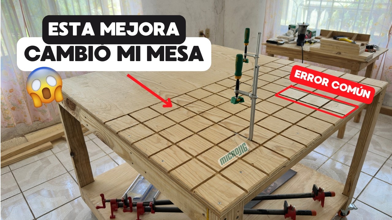 MEJORA tu MESA de TRABAJO: rieles para PRENSAS MICROJIG🔨🪚 | MRWoodworks