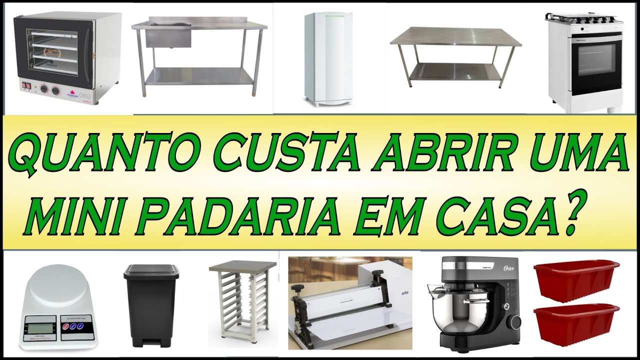 QUANTO CUSTA ABRIR UMA MINI PADARIA MEI EM CASA - NEGÓCIO PRÓPRIO - RENDA EXTRA - PADARIA SAUDÁVEL